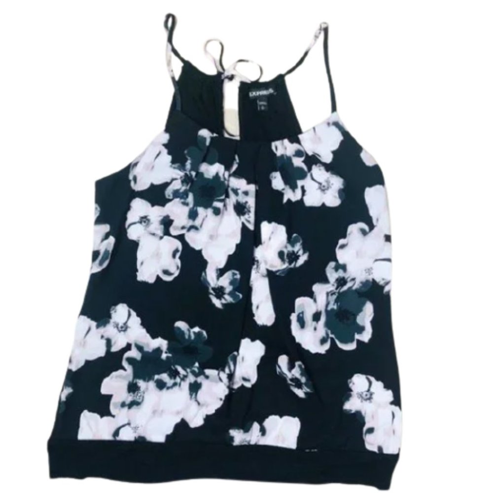 Express Sleeveless Floral Print Top Size Small